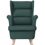 vidaXL Stolica za ljuljanje 74x90x102 cm od tkanine tamnozelena | shoptok.hr