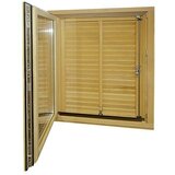  prozor s pomičnom griljom, bez kvake (Š x V: 60 x 60 cm, DIN lijevo, Natur) Cijene