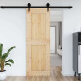  Vrata NARVIK Prirodna 80 x 210 cm Čvrsta borovina - Prirodna 80 x 210 cm Gladak dizajn | shoptok.hr