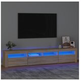  ormarić s LED svjetlima boja hrasta sonome 210x35x40 cm | shoptok.hr