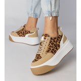 D/CEO Leopard print sporty sneakers on a chunky sole Klarris | shoptok.hr