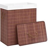  Košara za perilo iz bambusa 2-delna rjava 100 L, (20704820) | Shoptok.si