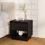  Noćni ormarić crni 45 x 34 x 44 cm od konstruiranog drva | shoptok.hr