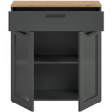 MID.YOU KOMODA, siva, hrast artisan | Shoptok.si