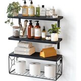 PIPISHELL komplet stenskih polic s kovinsko košaro | Shoptok.si