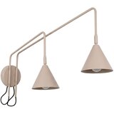 Sollux Lighting Stenska svetilka NOX 2 taupe s stikalom, (5000352087) Cene