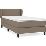  Krevet s oprugama i madracem smeđesivi 90x190 cm od tkanine | shoptok.hr