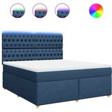  Krevet s oprugama i madracem plavi 180x200 cm od tkanine | shoptok.hr