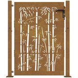  Vrtna vrata 100x125 cm Corten čelik dizajn od bambusa | Eponuda.ba