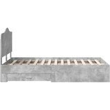  Konstrukcija postelje z vzglavjem Betonsko siva 120 x 200 cm, (5000102355) | Shoptok.si