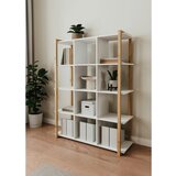 MID.YOU REGAL 107/145/40 cm bela, hrast artisan | Shoptok.si