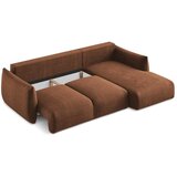 Makamii Sklopiva kutna garnitura boja terakote (s desnim kutom/s ležaljkom) Leila – | shoptok.hr