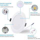 GREBEAM 12x 7W vgradna LED stropna svetilka 3000K–6000K | Shoptok.si