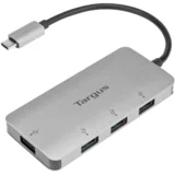 Adaptador USB-C A 4XUSB 3.0 PLATA, (20837053)