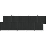 vidaXL Panel ograde 10 kom. 1755 x 186 5 cm WPC i aluminij Crna - Crna 1737 x 186 cm Cijene