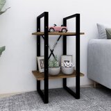 vidaXL Knjižna omara 2-nadstropna rjav hrast 40x30x70 cm konstr. les Cene