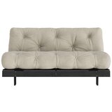 Karup Design Sivo-bež lanena raztegljiva sedežna garnitura 160 cm Roots Black Night – | Shoptok.si