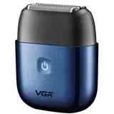 VGR V-340 5W USB mini prenosni električni brivnik z vzvratnim gibanjem (moder), (22149542)