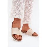 Boto Women&#039;s sandals on cork platform with decorative detail beige Vessira | ePonuda.com