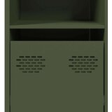 vidaXL Komoda olivno zelena 135x39x73,5 cm hladno valjano jeklo | Shoptok.si