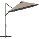  Suncobran Sivo-smeđa 372 x 198 x 243 cm Poliester i aluminij | shoptok.hr