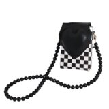 INF elegantna mini ženska torba za čez ramo - pu usnje black&white, (21562144) Cene