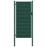 vrata za ogradu od pvc-a i čelika 100 x 124 cm zelena