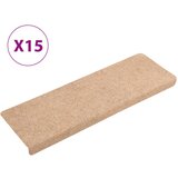 Maison Chic Preproga, Ruge za stopnice 15 kosov 65x21x4 cm krem, (22120910) | Shoptok.si