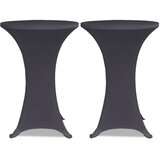  Rastezljivi Stolnjak 2 kom 70 cm Antracit boja | shoptok.hr