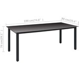  Vrtna jedilna garnitura 9-delna črna, (20680683) | Shoptok.si