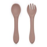 Petite&Mars take&match silicone cutlery pribor velvet latte 6m+ 2 kos | Shoptok.si