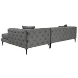 Atelier Del Sofa ugaona garnitura como eco right anthracite black