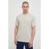 Adidas Pamučna majica Essential Tee za muškarce, boja: siva, s aplikacijom, IR9689