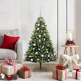 vidaXL Umjetno rasklopivo božićno drvce 150 LED-a Zelena 120 cm | shoptok.hr