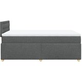  Krevet s oprugama i madracem tamnosivi 120 x 200 cm od tkanine | shoptok.hr