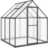 Furnova Rastlinjak z okvirjem antracit 169x169x195 cm aluminij, (21948483) | Shoptok.si