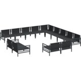  Sjedeća garnitura za vrt 13 pcs Antracit Čelik | shoptok.hr