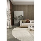Conceptum Hypnose newyork 3105 okrugli tepih u krem boji 100 cm ( 860BLN3746) Cene