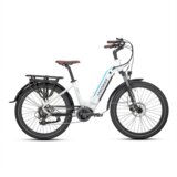 JOBOBIKE Mestno električno kolo Linda, 250 W srednji motor, 36 V 14 Ah, za ženske, belo, (5000008977) Cene