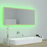  LED kupaonsko ogledalo boja hrasta sonome 100x8,5x37 cm akrilno | Eponuda.com