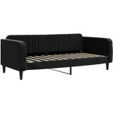  Dnevni krevet crni 100 x 200 cm baršunasti | shoptok.hr