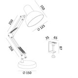 Stona lampa AURIQ 1xE27/60W/230V bela | Eponuda.com