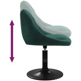  Blagovaonska stolica tamnozeleni baršun | Shoptok.si