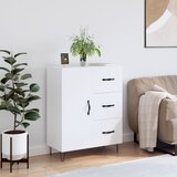 vidaXL Komoda bijela 69 5x34x90 cm od konstruiranog drva Cijene