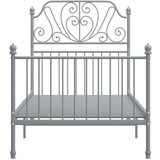  Posteljni okvir siv kovinski 90x200 cm, (20647277) | Shoptok.si