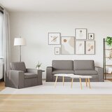  Set sofe 2 pcs Sivo-smeđa 222 x 80 x 82 cm tkanina | Eponuda.com