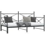  Krevet na rasklapanje bez madraca crni 107x203 cm čelik | shoptok.hr