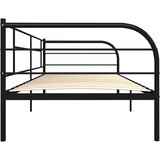 Okvir za dnevni ležaj crni metalni 90 x 200 cm Crna | shoptok.hr