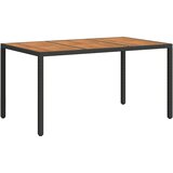  Stol za vrt Crna 150 x 90 x 75 cm poliratan | Eponuda.ba