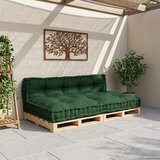  Jastučić za paletni kauč 2 pcs Zelena 120 x 80 x 38 cm Tkanina | Eponuda.ba